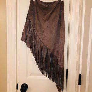 Swede fringe skirt